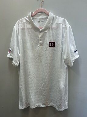 Nike Dri Fit Men’s White New York Giants Polo 2XL